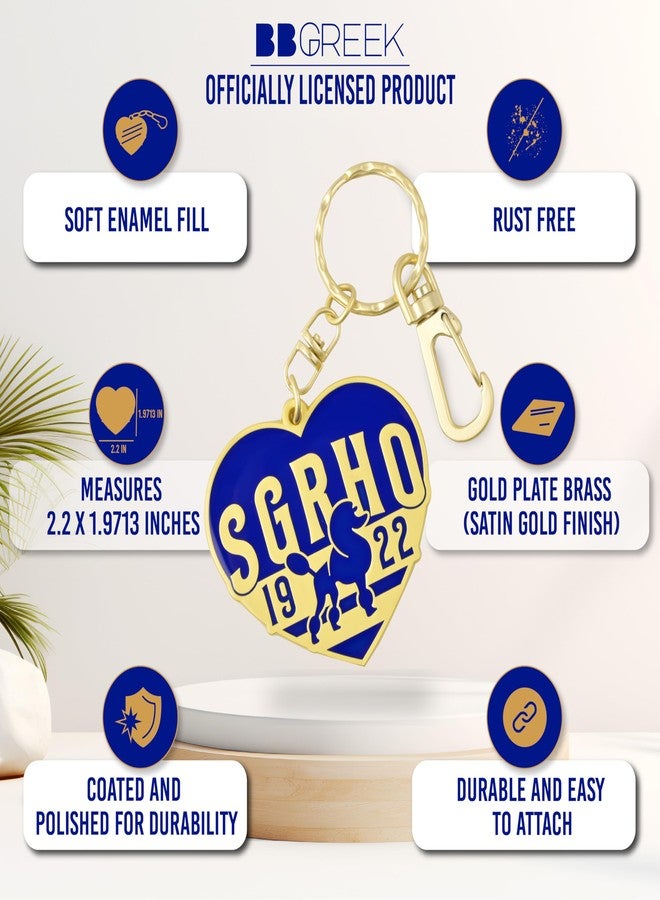 BBGreek - Sigma Gamma Rho - Official Vendor - Keychain - SGRHO Heart - 1922 - Image 5